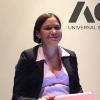 Woman at a conference