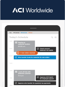 Schedule on a mobile phone