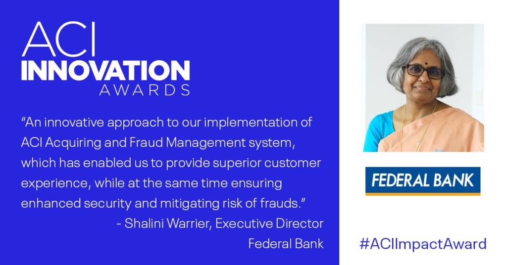 Innovation award winner Federal Bank
