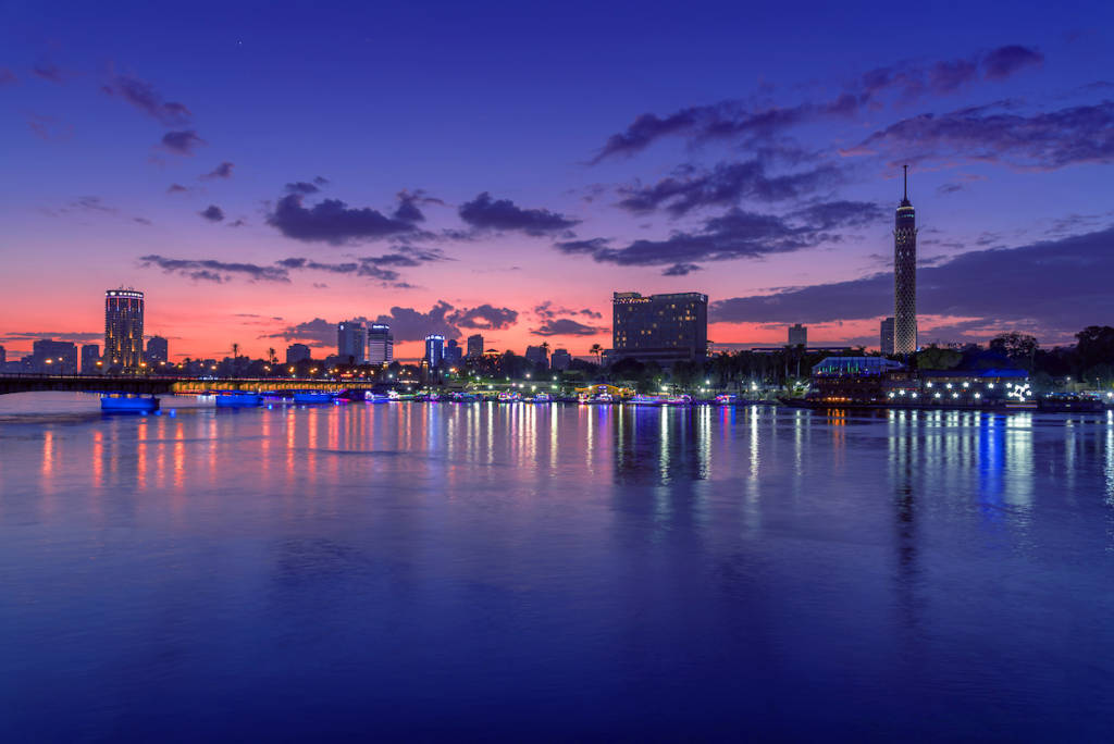 river side cityscape