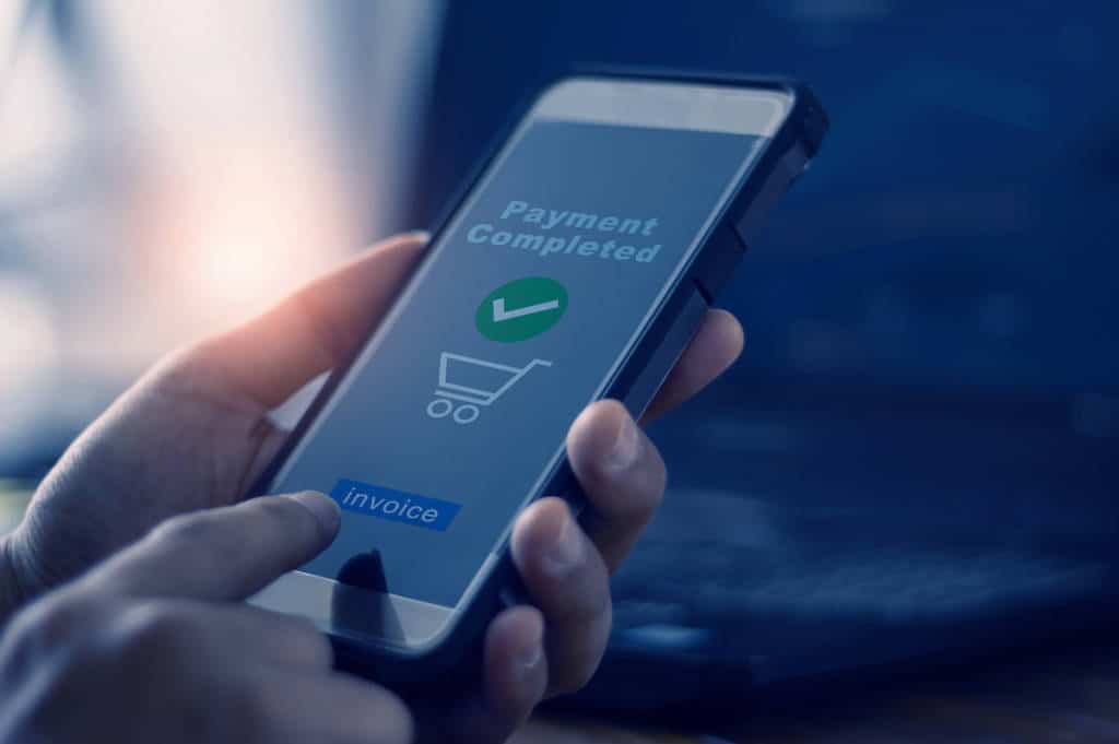 payment complete on mobile