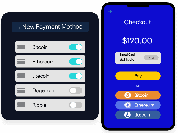 crypto alt payments toggle