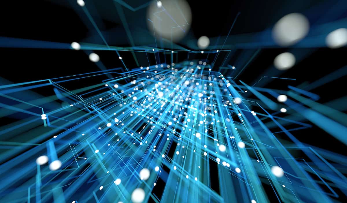 Conceptual image of network transmission channel