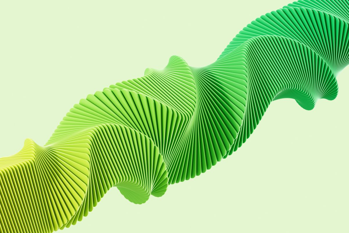 Modern digital payment technology by ACI Worldwide with abstract green design.