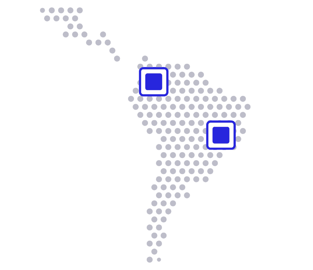 Secure digital payment network illustration with Latin America focus, representing innovative financ.
